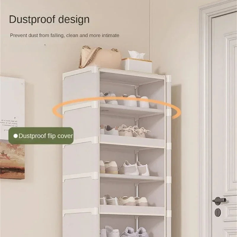 Zapatera Organizadora Transparente Apilable Multi-Niveles.