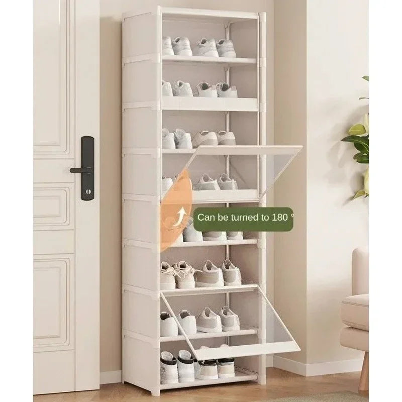 Zapatera Organizadora Transparente Apilable Multi-Niveles.